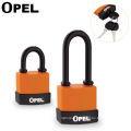 Top Security Short Shackle Plastic Covered Waterproof Anti Rust Anti Dust Iron Padlock With Plastic Corered Key